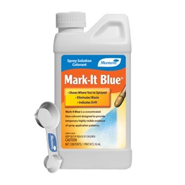Monterey Mark-It Blue Spray Solution Bundled with Measuring Spoon - Colorant Chemical Marker Dye - 16 Ounces