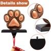 Adecortalk Bronze Dog Paw Christmas Stocking Holder, Pet Paw Stocking