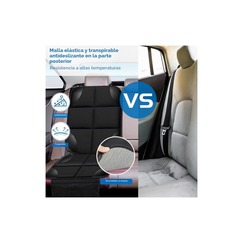 LAIXIAO Protectores de Asiento de Coche Impermeables, Bolsas de Almacenamiento