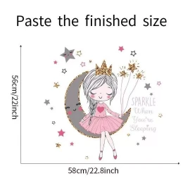 JOLLY BAMBY Vinil Decorativo Stickers Bailarina Ballet