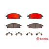Brembo Balata (NAO) P18032N Chrysler 200 2015-2017, Dodge Dart 2013-2016
