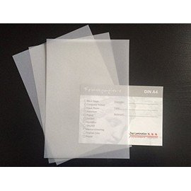 50 Sheets DIN A4 Transparent Paper - White Printable 150 g/m² Excellent Transparency Premium Quality Great for Crafts