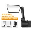 KWCHIAN Bike Mirror,HD Bicycle Mirror 2Pcs,360 Degree Rotatable,Handlebar End Mirror,Foldable，Glass