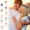 UNICRAFTALE 10Pcs 10 Styles Chakra Crystal Rings Adjustable Gemstone Rings