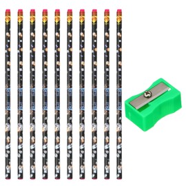 PATIKIL 10 Pcs Drill Wax Pencil, Long Nail Dotting Pen Rhinestones Picker Wax Pencil with Green Pencil Sharpener Self Adhesive Pencil Gem Picker Tool, Rose red