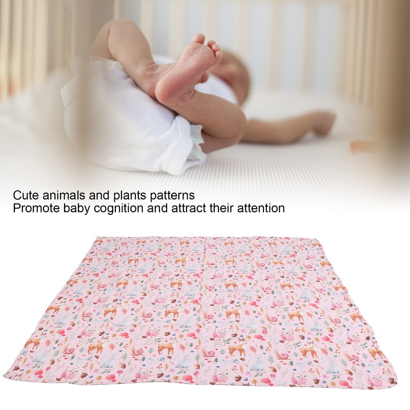 Baby Swaddle Blanket Bamboo Fiber Cotton Cute Patterns Infant Bath