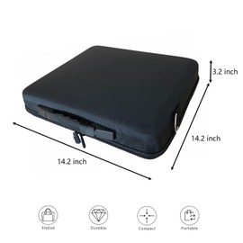 UISKOOPW Pool Balls Carrying Case, Hard Billiard Case with adjustable shoulder strap, EVA Travel Holder for One Set of Billiard Balls