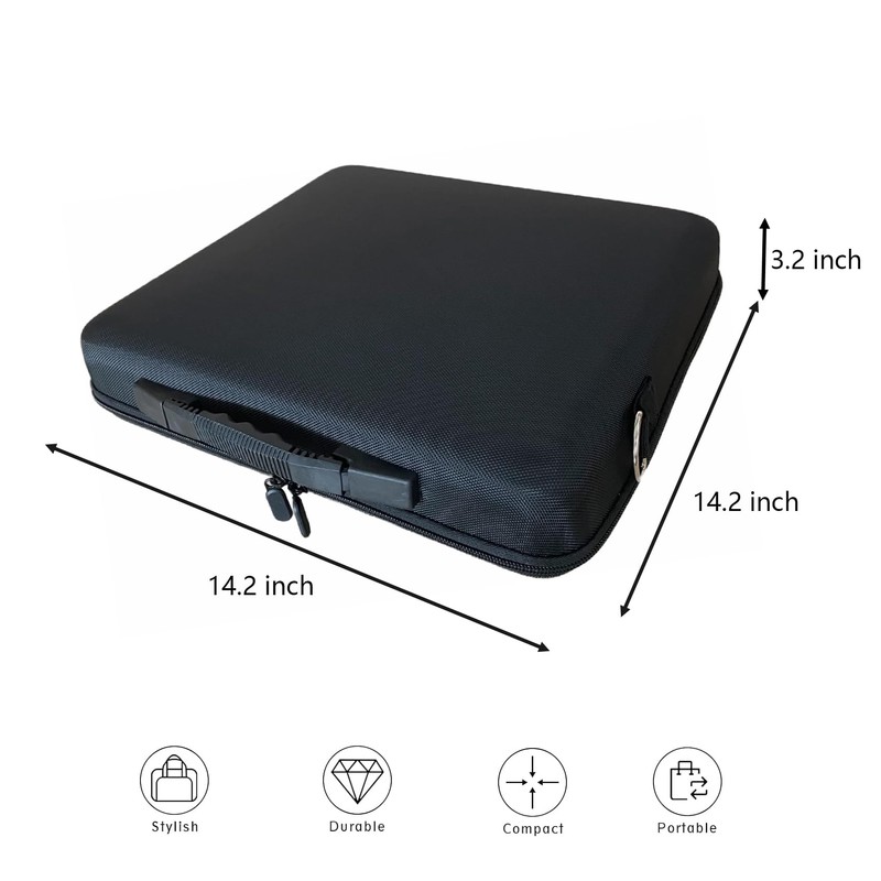 UISKOOPW Pool Balls Carrying Case, Hard Billiard Case with adjustable