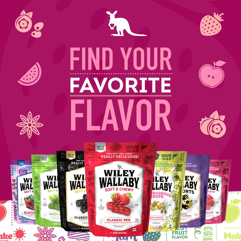 Wiley Wallaby 5.5 Ounce Very Berry Low Sugar Gluten Free