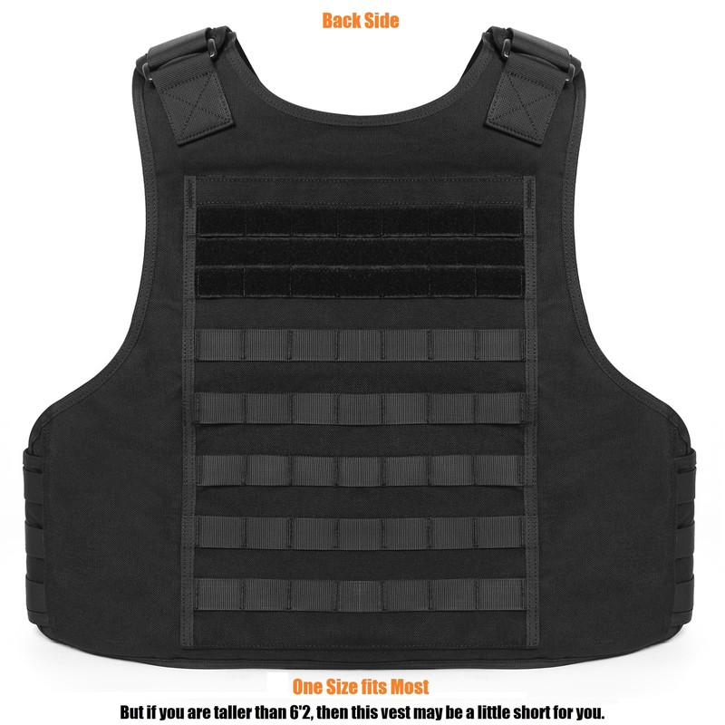 TACNEX Lightweight MOLLE Duty Vest Adjustable Weighted Workout Vest for