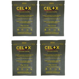 Combat Medical Celox 15g Granule Pack EMS, EMT, IFAK Hemostatic Bleed Control - Buy 4