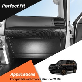 JeCar 3pcs Carbon Fiber Dash Cover Trim Interior Accessories for 2010-2024 Toyota 4Runner