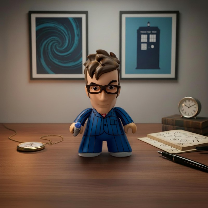 DOCTOR WHO Titan Vinyl Figure- 10th Doctor (4.5")