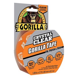 6 Pack Gorilla 6027 Clear Repair Gorilla Tape 2" x 9 Yard Roll