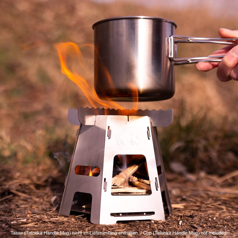 Tatonka Hobo Burner Outdoor Stove - Wood Stove Made of
