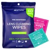 OPTIPAK Pre-Moistened Lens Wipes for Eyeglasses - Individually Wrapped Eye