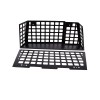 cartiangoUS Aluminum Black Rear Trunk Debris Rack Storage Box For