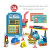 Simulation Gas Station Scene Model Toys Sound Light Music Children