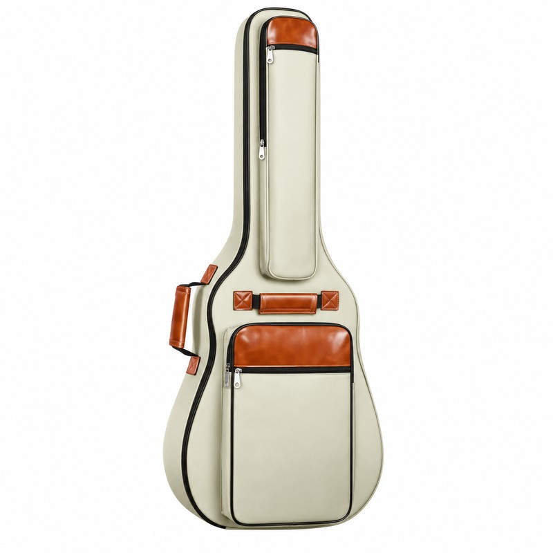 Padded Acoustic Guitar Gig Bag, Water-Resistant Oxford Carry Case with