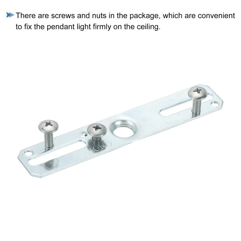MECCANIXITY Light Fixture Crossbar Kit, 100x20mm Mounting Bracket Ceiling Light