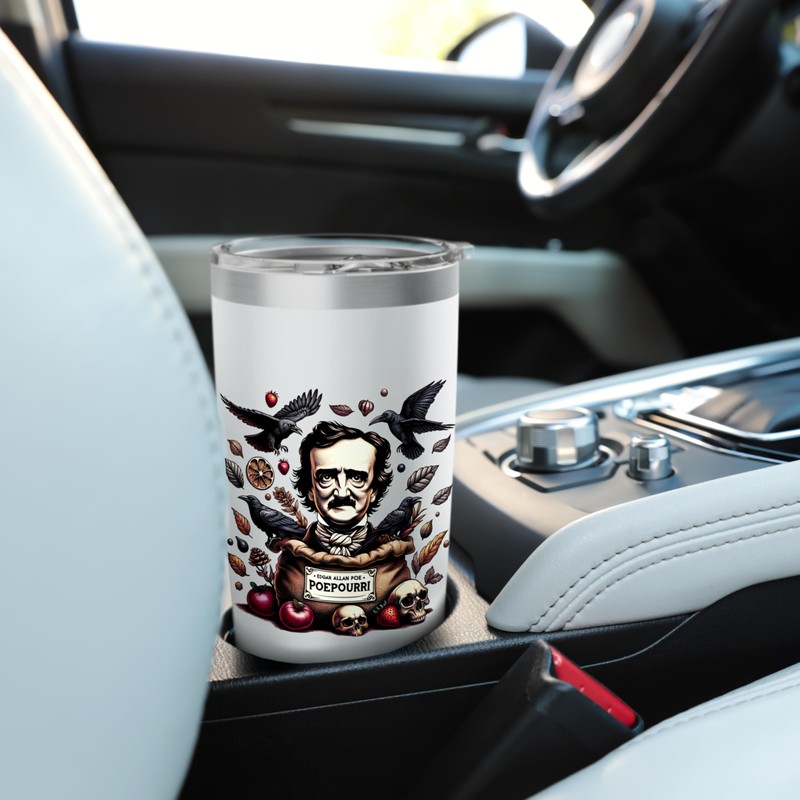 Edgar Allan Poe Funny Potpourri PoePourri Stainless Steel Insulated Tumbler