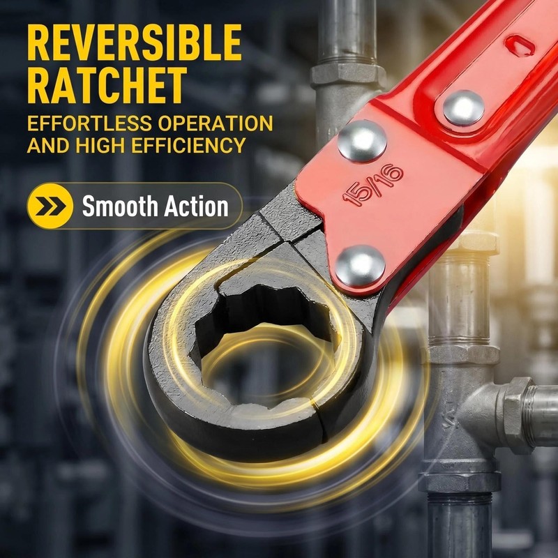 moniko Angle Stop Wrench Kit, Double Ended Pipe Wrench Set,