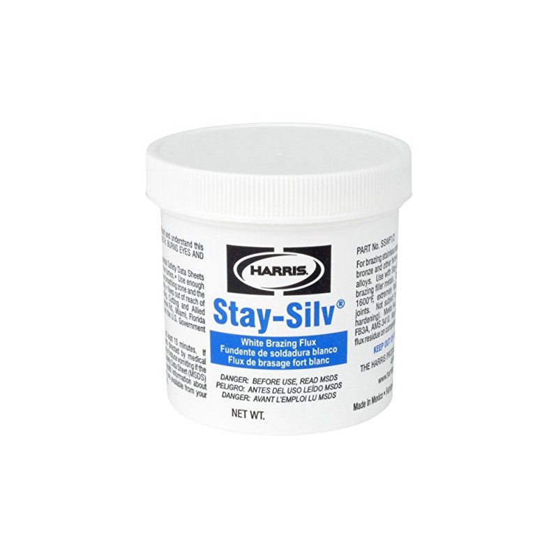 Harris SSWF7 Stay Silv Brazing Flux, 6.5 oz. Bottle, White