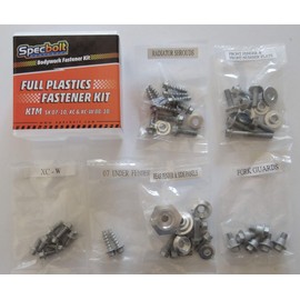 Full Plastics Body Fastener Bolt Kit Fits: KTM 50 65 85 105 125 200 250 300 450 505 SX '07-'10, XC/XC-W '08-'10#0710