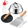 Griddle Accessories Smash Burger Kit (5Pcs), Joyfair Grill Spatula with