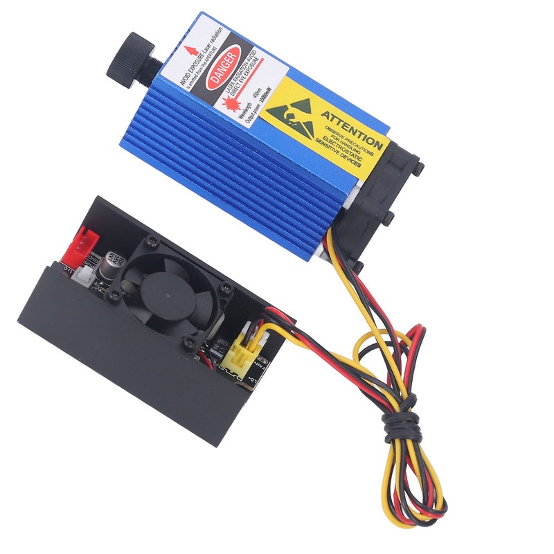 12V 10W Engraver Laser Module Focusable Engraving Machine Blue Light