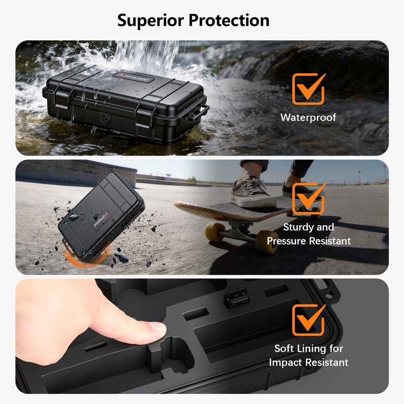 AMAZEAR Waterproof Hard Case Compatible with DJI OSMO Pocket 4