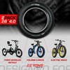 26x4 Fat Tire for Bicycle, 60 TPI, Zero-Rolling Resistance, Folded