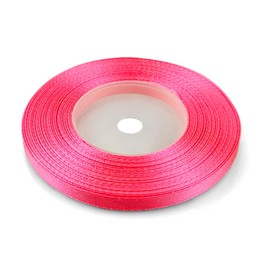 Netuno 1 x Satin Ribbon, Dark Pink, 6 mm x 32 m, Colourful Gift Ribbon, Decorative Ribbon, Fabric Ribbon, Satin Roll, Satin Ribbons, Red Bow, Gift Packaging, Decoration, Satin Ribbon, Silk