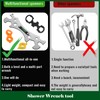 WYRGQIQN Shower Key Tool, Special Self Levelling Curved Angle Wrench,