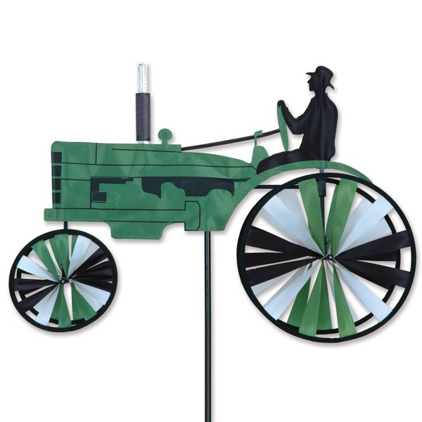 Premier Kites 23 in. Old Tractor Spinner - Green