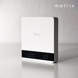 Matrix S3 Metal Pcket Coffee Scale, with Timer, Basic Espresso, Flow Rate, Powder Liquid Ratio, White