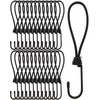 Bungee Cords with Hooks 25 Pcs - 8 Inch Elastic