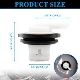 Fuel Tank Vent Valve with Gromment Kit Replaces 5360058 911-060 Fuel Tank Vent Valve for Jeep Wrangler, Cherokee, Grand Cherokee, Dodge Ram Van, Chrysler Cirrus