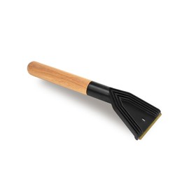 ToM PaR Car Ice Scraper | Window Scraper | For Ice and Frost Layers | Ergonomic Wooden Handle | Temperature Resistant | Brass Blade | Length: 33 cm