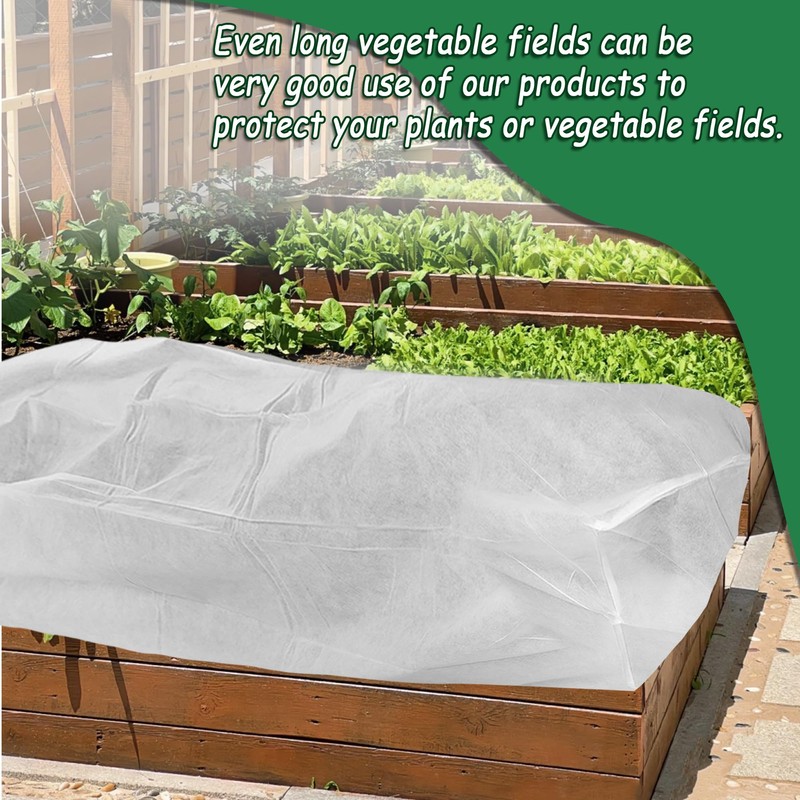 FULEIYA Rectangular Plant Cover Frost Big Size for 4×3×1FT Non
