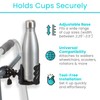 Vive Wheelchair Cup Holder (XL) - Universal, Adjustable, Clip On