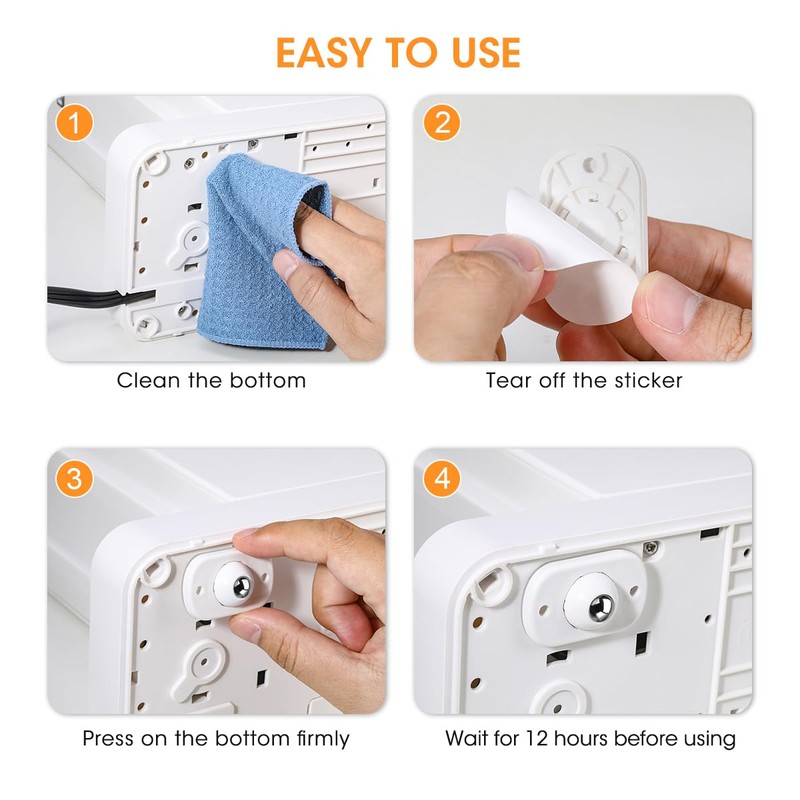 Aieve Appliance Rollers, 8 Pack Small Appliance Slider, Self Adhesive