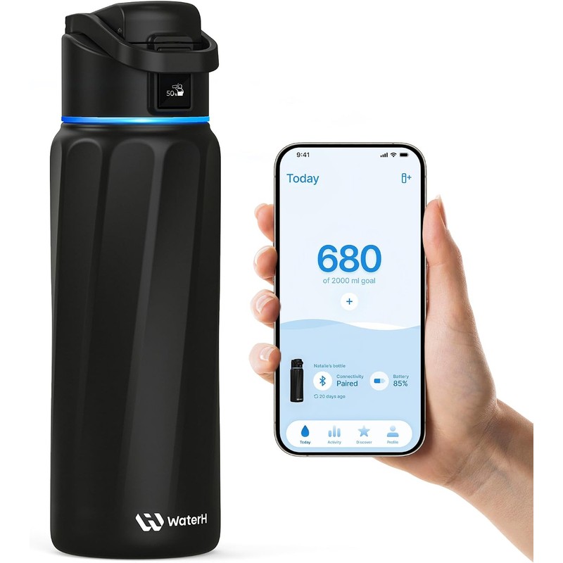 BOTELLA DE AGUA INTELIGENTE BOOST con recordatorio para beber agua