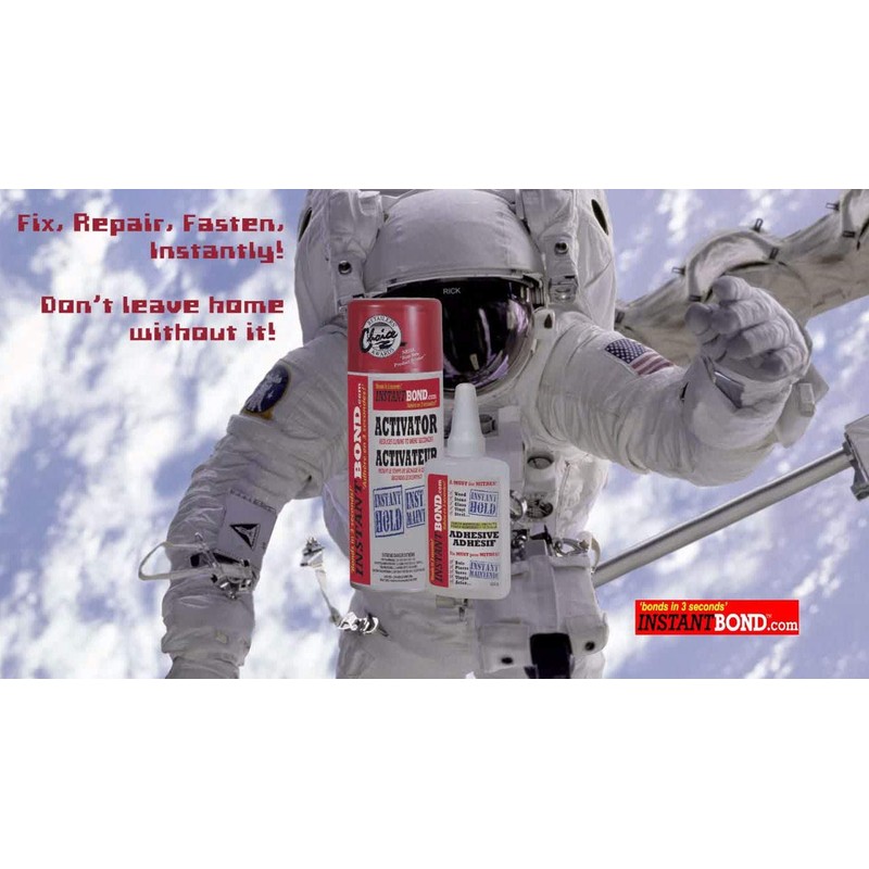 Instantbond CA Glue with Activator All Industries Large - Clear