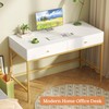 SUPERJARE Vanity Desk with Drawers, 47 inch Computer Desk, Modern