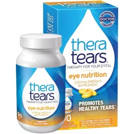 Thera Tears Eye Nutrition Therapy Omega-3 Supplement Softgels 1200mg 90 Count