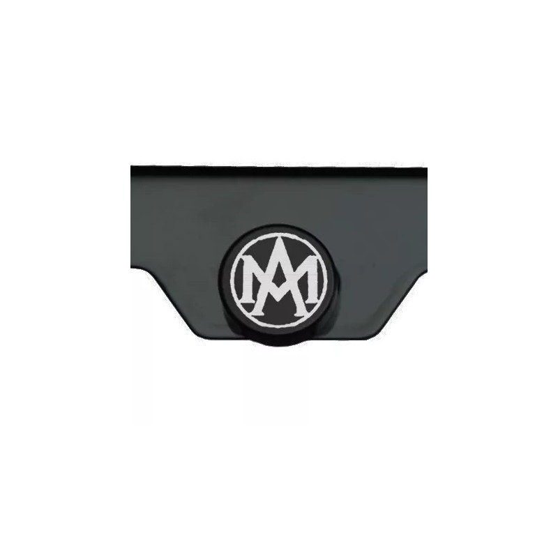 KA Black Chrome Aston Martin Logo Laser Engraved T304 Stainless