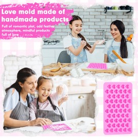 2 Packs Heart Shaped Molds for Making, Heart-Shaped Cocolate Mold Silicone Mold Non-stick Food Grade Silicone Chocolate Bomb and Jelly