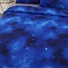 SDIII 3PCS Blue Galaxy Comforter Set Twin, Bed in a