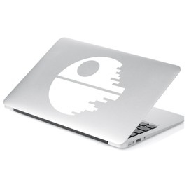 Yoonek Graphics Death Star by Decal Sticker for Car Window, Laptop, Motorcycle, Walls, Mirror and More. # 466 (4", White)